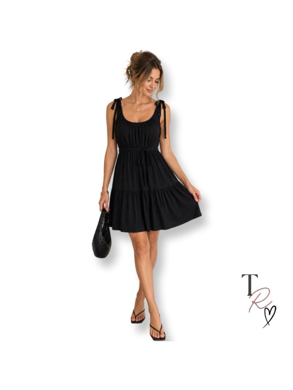 Vintage NWT Y2K Betsey Johnson Black Balletcore Babydoll Tiered Min iDress Small